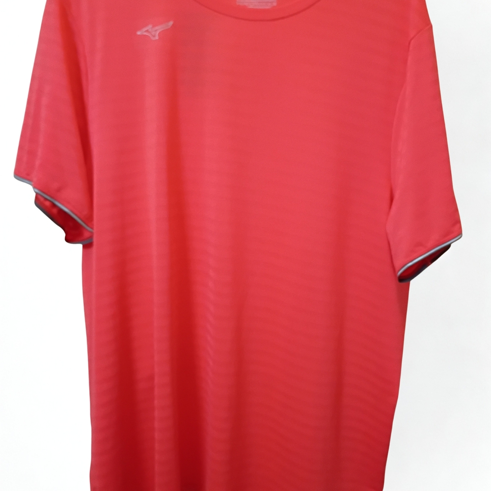 Mizuno Men’s XXL Orange Running Shirt Performance Mesh Training Tee Quick Dry